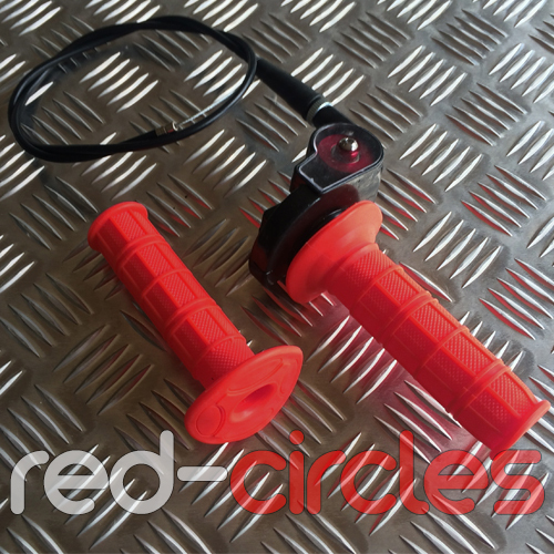 Red pit dirt bike - red,